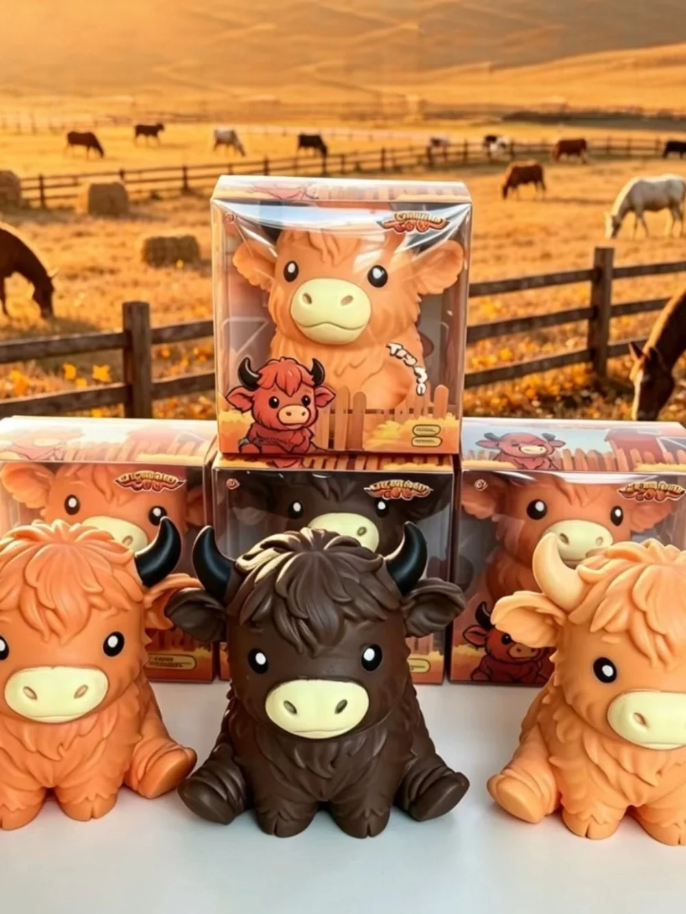 Giant Highland Cow Squishy, Jumbo Squishies 5.5